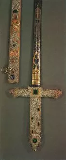 Hmso Gallery: Hilt and scabbard of the Jewelled State Sword, 1953