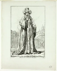 Vien Joseph Marie I Prints: Himan de la Grand Mosquèe, plate eleven from Caravanne du Sultan à la Mecque