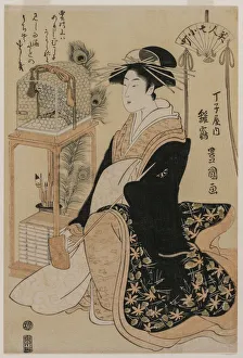 1769 1825 Prints: Hinazura of Chojiya from the series Beauties as the Seven Komachi, c. 1793-97. Creator