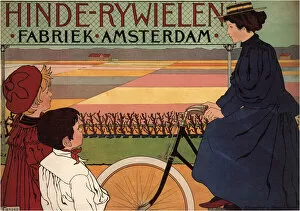 Cycle Gallery: Hinde Rijwielen Fabriek Amsterdam, 1896. Artist: Caspel, Johann Georg van (1870-1928)