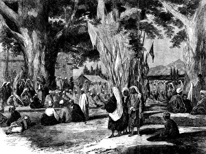 Hindoo Festival, Cashmere - from a photograph by W. J. Carpenter, Jun. 1858. Creator: Unknown