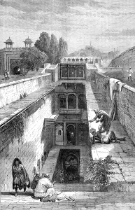 Moslems Prints: Hindoo shrine at Allahabad, 1881. Creator: Unknown
