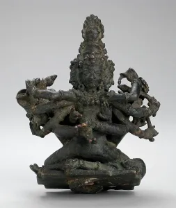 Mudra Prints: The Hindu God Shiva Shrikantha in Union with His Consort