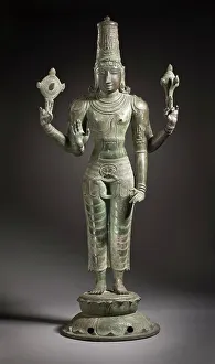 Vishnu Prints: The Hindu God Vishnu, 13th century. Creator: Unknown
