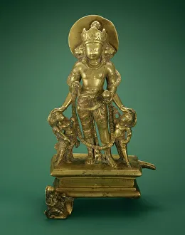Vishnu Prints: The Hindu God Vishnu, c.850. Creator: Unknown