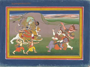 Limb Prints: The Hindu Goddess Durga Slaying the Demon Nishumbha