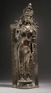 Copper Alloy Prints: The Hindu Goddess Shri Lakshmi, 16th century. Creator: Unknown