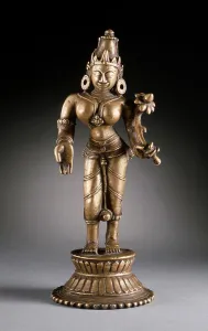 Lotus Flower Prints: The Hindu Goddess Shri Lakshmi, 17th-18th century. Creator: Unknown