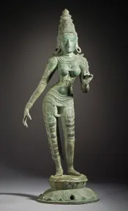 Copper Alloy Prints: The Hindu Goddess Shridevi, 13th century. Creator: Unknown
