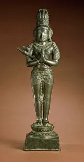 Copper Alloy Prints: The Hindu Saint Chandikeshvara, c.17th century. Creator: Unknown