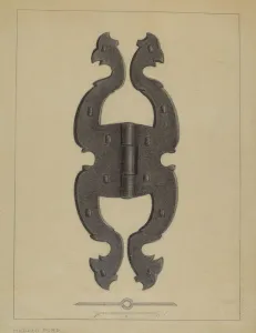 Mildred Ford Prints: Hinge, c. 1937. Creator: Mildred Ford
