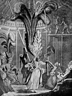 Ridiculous Prints: Hints to the ladies to take care of their heads, 1776