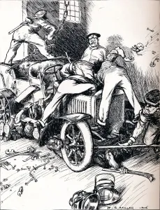 Fixing Prints: Hints To Motorists, 1906. Artist: Harold Robert Millar