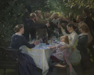 Drunk Collection: Hip, Hip, Hurrah!, 1888. Creator: Kroyer, Peder Severin (1851-1909)