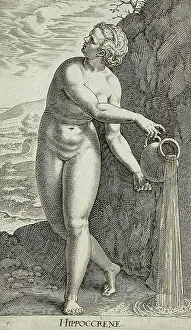 Hippoccrene, 1587. Creator: Philip Galle