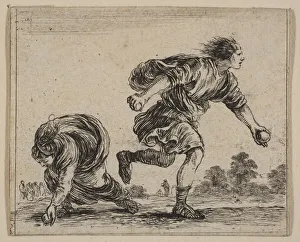 Desmarets De Saint Sorlin Prints: Hippomenes and Atalanta, from Game of Mythology (Jeu de la Mythologie), 1644
