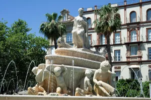 Water Feature Prints: The Hispalis fountain in the Puerta de Jerez roundabout
