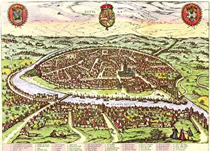 Hispalis (Seville) From Civitates Orbis Terrarum