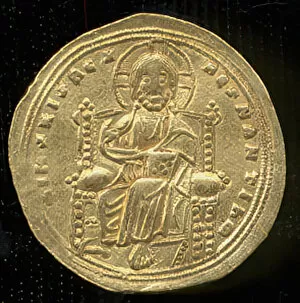 Images Dated 8th December 2020: Histamenon of Romanos III Argyros, Byzantine, 1028-34. Creator: Unknown
