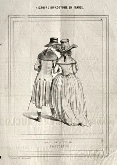 Paul Gavarni French Prints: Histoire du Costume en France: Parisiens, 1843. Creator: Paul Gavarni (French, 1804-1866)