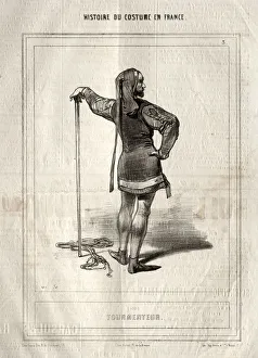 Paul Gavarni French Prints: Histoire du Costume en France: Tourmenteur