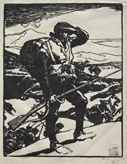 Histoire de la Guerre: Chaseur Alpin. Creator: Auguste Louis Lepere (French, 1849-1918)
