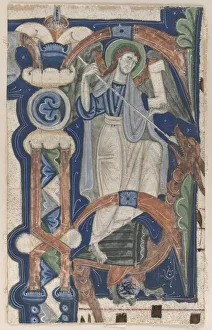 Historiated Initial (P) Excised from a Choral Book: St. Michael and the Dragon Historiated Initial (P) Excised from a Choral Book: St. Michael and the Dragon