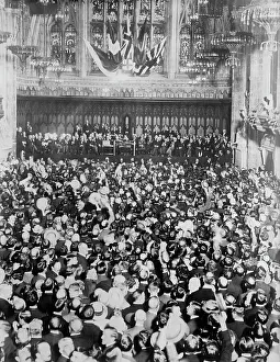 Guildhall Prints: Historic Meeting in London, 4 Sept 1914. Creator: Bain News Service