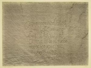 Historic Spanish Record of the Conquest, South Side of Inscription Rock... 1873
