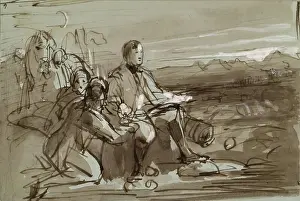 The Iron Duke Prints: Historical Composition - Duke of Wellington?, c1840s. Creator: John Phillip