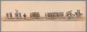 Reenactment Prints: Historical parade at the second centenary of the Utrecht University