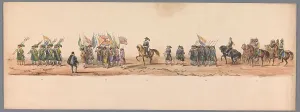 Victor Adam Prints: Historical parade at the second centenary of the Utrecht University