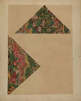 Triangle Collection: Historical Printed Textile, c. 1940. Creator: Dorothy Dwin