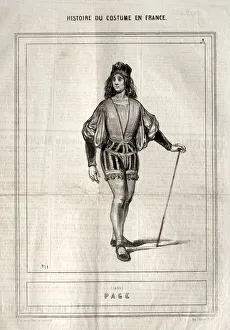 Paul Gavarni French Prints: Historique du Costume en France: Page, 1843. Creator: Paul Gavarni (French, 1804-1866)