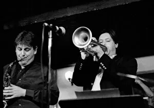 Alto Saxophone Gallery: Hitchcock Nigel and Guy Barker, Watermill Jazz Club, Dorking, Surrey, Sept 2000. Artist