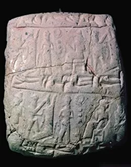 Envelope Gallery: Hittite clay envelope to hold a letter on a clay tablet, 18th century
