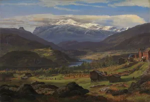 Cabin Prints: From Hjelle in Valdres, 1851. Creator: Johan Christian Dahl