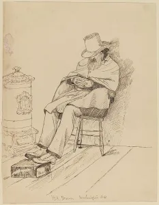 Hk Phiz Browne Prints: H.K. Brown, 1859. Creator: John Quincy Adams Ward
