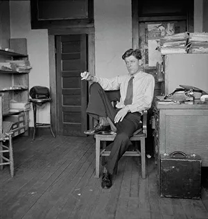 HL Mitchell, Secretary of Southern Tenant Farmers Union, Memphis, Tennessee, 1938. Creator: Dorothea Lange