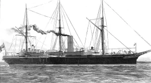 Gunboat Prints: H.M. Cruiser Serpent Lost off Cape Villano