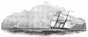 Slaver Prints: H.M. Steamer Rifleman, in Chase of a Brazilian Slaver