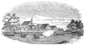 Imperialist Prints: H.M.S. Antelope at Fernando Po - Election of a New Sovereign