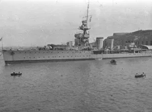 HMS Cardiff, British C-class light cruiser, Malta, c1920s(?)