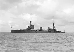 Battlecruiser Gallery: HMS Indefatigable, 1912. Creator: Kirk & Sons of Cowes