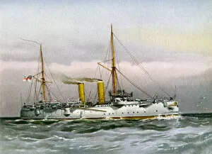 Print Collector22 Gallery: HMS Magicienne, Royal Navy 2nd class cruiser, c1890-c1893