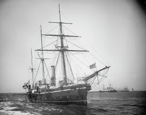 Dry Plate Negative Prints: H.M.S. Partridge, 1893. Creator: Unknown