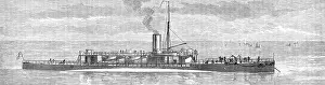 Submarine Prints: H.M.S. Polyphemus, new torpedo ram, 1881. Creator: Unknown