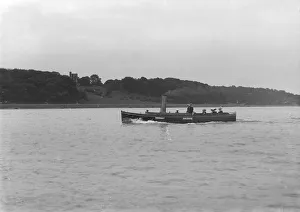 Port Broadside Prints: HMS Racers steam launch, 1912. Creator: Kirk & Sons of Cowes