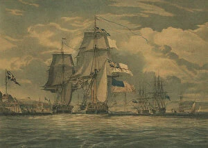 Broke Collection: HMS Shannon captures USS Chesapeake, 1 June 1813, 1813. Artist: Schetly, J. G. C