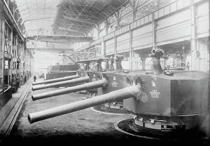 Weapons Industry Prints: H.M.S. Shannon Vickers Sons & Maxims Gun Works, 1915. Creator: Bain News Service